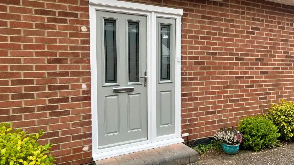 Composite door installation in Horsham – energy-efficient grey front door